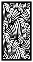 abstract leaf laser cutting motif partition fences facade seamless pattern vector