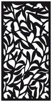 Motif Cutting Laser Flowers abstract for partition fences facade and seamless pattern vector