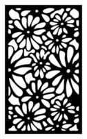 abstract leaf laser cutting motif partition fences facade seamless pattern vector