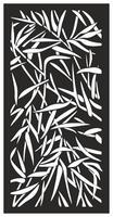 abstract leaf laser cutting motif partition fences facade seamless pattern vector