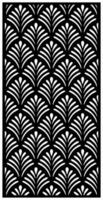 Motif Cutting Laser Flowers abstract for partition fences facade and seamless pattern vector