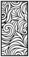 Motif Cutting Laser Flowers abstract for partition fences facade and seamless pattern vector