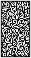abstract leaf laser cutting motif partition fences facade seamless pattern vector