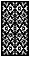 Motif Cutting Laser Flowers abstract for partition fences facade and seamless pattern vector