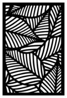 abstract leaf laser cutting motif partition fences facade seamless pattern vector