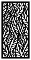 Motif Cutting Laser Flowers abstract for partition fences facade and seamless pattern vector