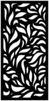 abstract leaf laser cutting motif partition fences facade seamless pattern vector