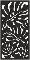 abstract leaf laser cutting motif partition fences facade seamless pattern vector