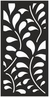 abstract leaf laser cutting motif partition fences facade seamless pattern vector