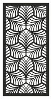 abstract leaf laser cutting motif partition fences facade seamless pattern vector
