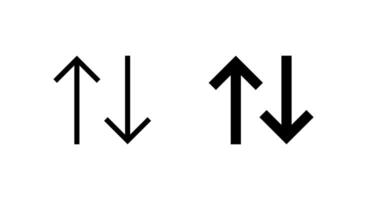 Arrows sort icon in generic style. Item sorting sign symbol vector