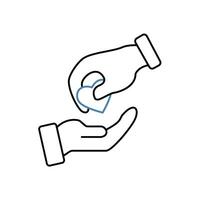 loyalty concept line icon. Simple element illustration. loyalty concept outline symbol design. vector