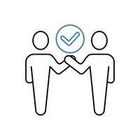 reliance concept line icon. Simple element illustration. reliance concept outline symbol design. vector