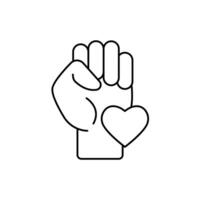sincerity concept line icon. Simple element illustration. sincerity concept outline symbol design. vector
