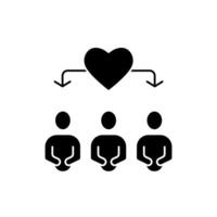 relationship concept line icon. Simple element illustration. relationship concept outline symbol design. vector