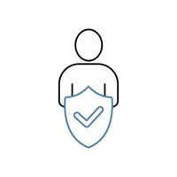 trustworthy concept line icon. Simple element illustration. trustworthy concept outline symbol design. vector