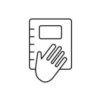 truth concept line icon. Simple element illustration. truth concept outline symbol design. vector