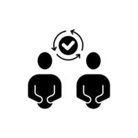 reciprocity concept line icon. Simple element illustration. reciprocity concept outline symbol design. vector