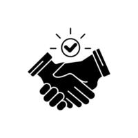 commitment concept line icon. Simple element illustration. commitment concept outline symbol design. vector