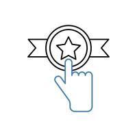 credibility concept line icon. Simple element illustration. credibility concept outline symbol design. vector