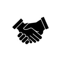 handshake concept line icon. Simple element illustration. handshake concept outline symbol design. vector