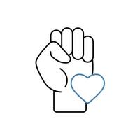 sincerity concept line icon. Simple element illustration. sincerity concept outline symbol design. vector