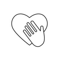 honesty concept line icon. Simple element illustration. honesty concept outline symbol design. vector