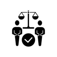 ethics concept line icon. Simple element illustration. ethics concept outline symbol design. vector
