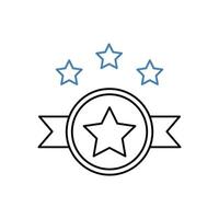 trusted concept line icon. Simple element illustration. trusted concept outline symbol design. vector