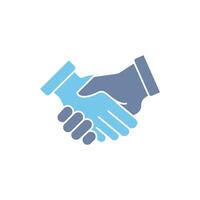 handshake concept line icon. Simple element illustration. handshake concept outline symbol design. vector