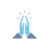 faith concept line icon. Simple element illustration. faith concept outline symbol design. vector