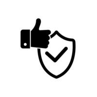 trust concept line icon. Simple element illustration. trust concept outline symbol design. vector
