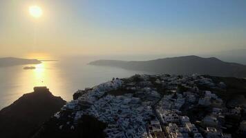 Sunset in Santorini video