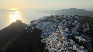Sunset in Santorini video