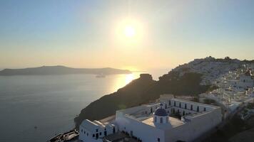 Sunset in Santorini video
