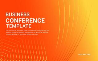 Technology conference simple template invitation. Minimal flyer layout template vector