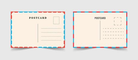 simple postcard isolated on transparent background. vector