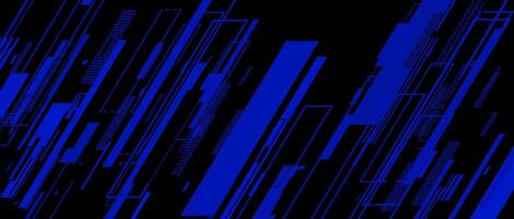 simple abstract blue tech with lines on black background vector