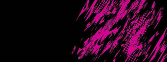 a pink and black background with a black background vector