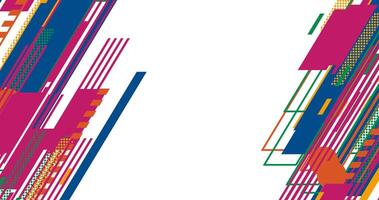 abstract background with colorful shapes and white space vector