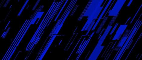 simple abstract blue tech with lines on black background vector