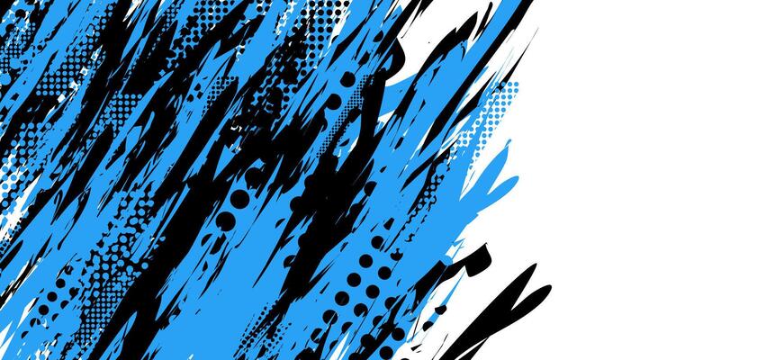 abstract grunge background with blue and black splashes