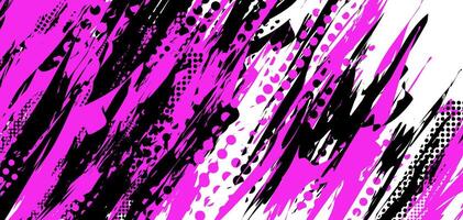 abstract background with pink and black paint vector
