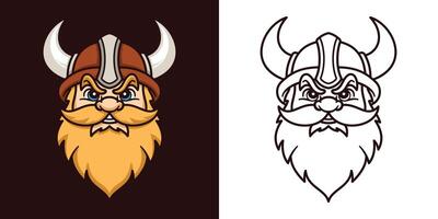 Cartoon Viking Mascot Illustration vector