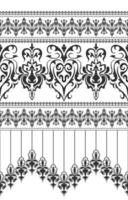 black damask pattern for fabric pattern vector