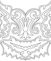 abstract lines Seamless for fabric patterns black lines on white background vector