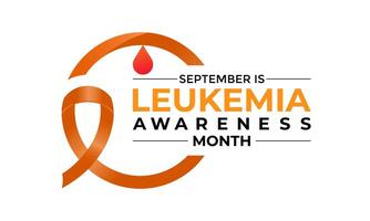 leukemia awareness month is september illustration. In most cases, blood cells originate from stem cells in the bone marrow. vector