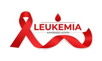 leukemia awareness month is september illustration. In most cases, blood cells originate from stem cells in the bone marrow. vector