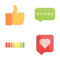 Satisfaction meter icons set cartoon vector. Customer satisfaction indicator vector