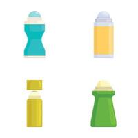 Set of four different spice shakers vector icons